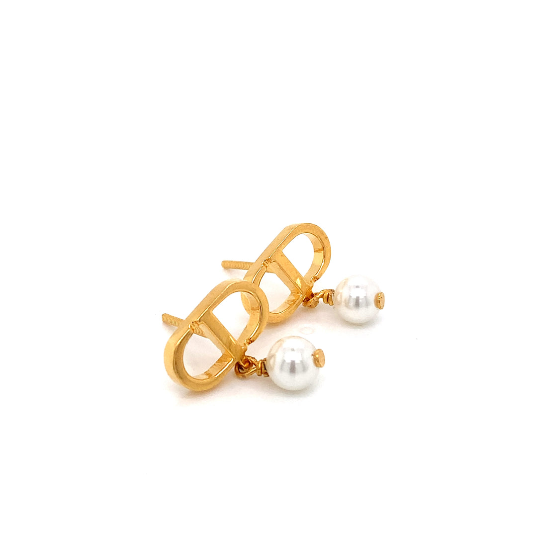 22K YG Dior Earring-1pair