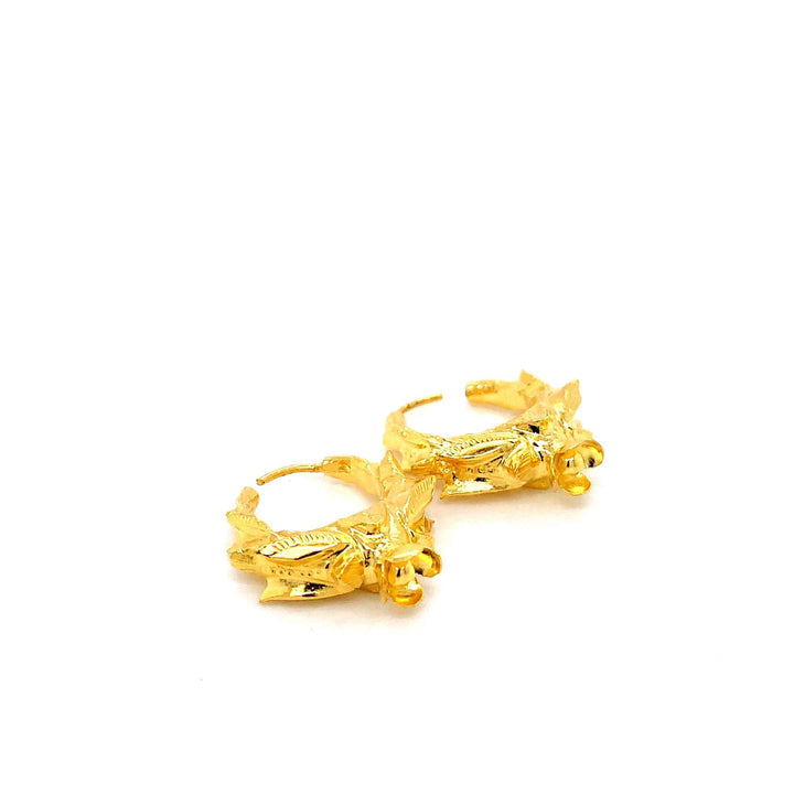 24K YG Marwadi Earring-1pair
