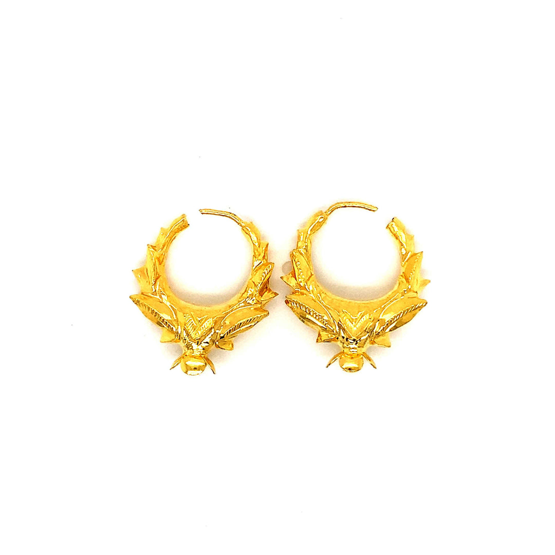 24K YG Marwadi Earring-1pair