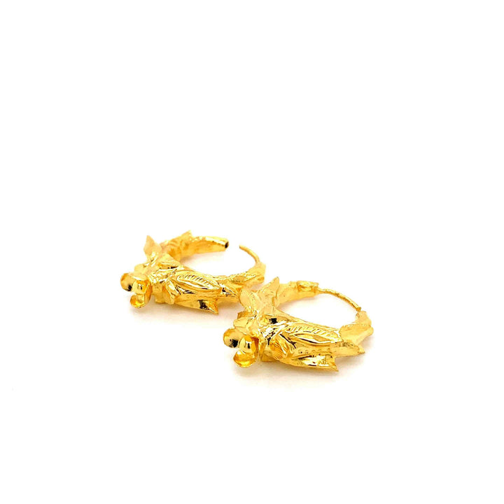 24K YG Marwadi Earring-1pair
