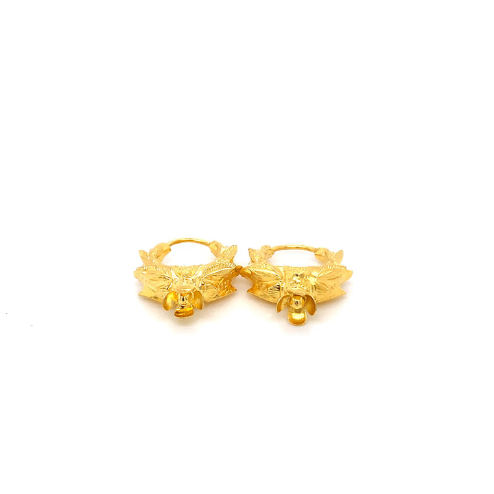 24K YG Marwadi Earring-1pair