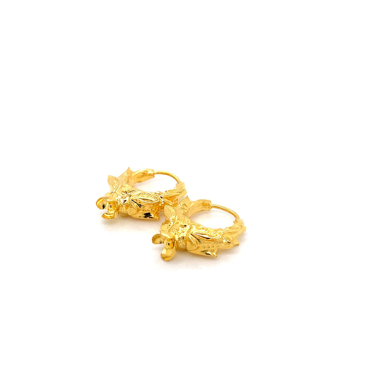 24K YG Marwadi Earring-1pair