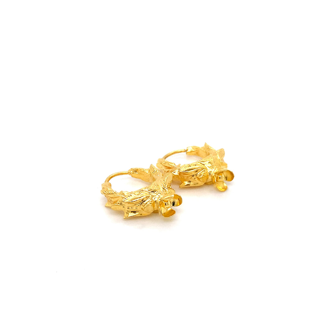 24K YG Marwadi Earring-1pair