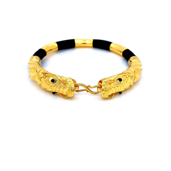 24K YG Hatti ko Puchar Bangle-1pc
