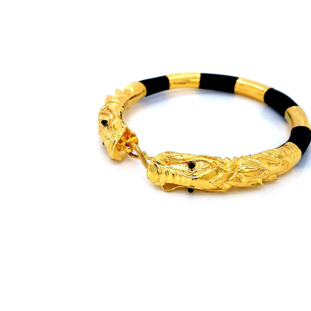 24K YG Hatti ko Puchar Bangle-1pc