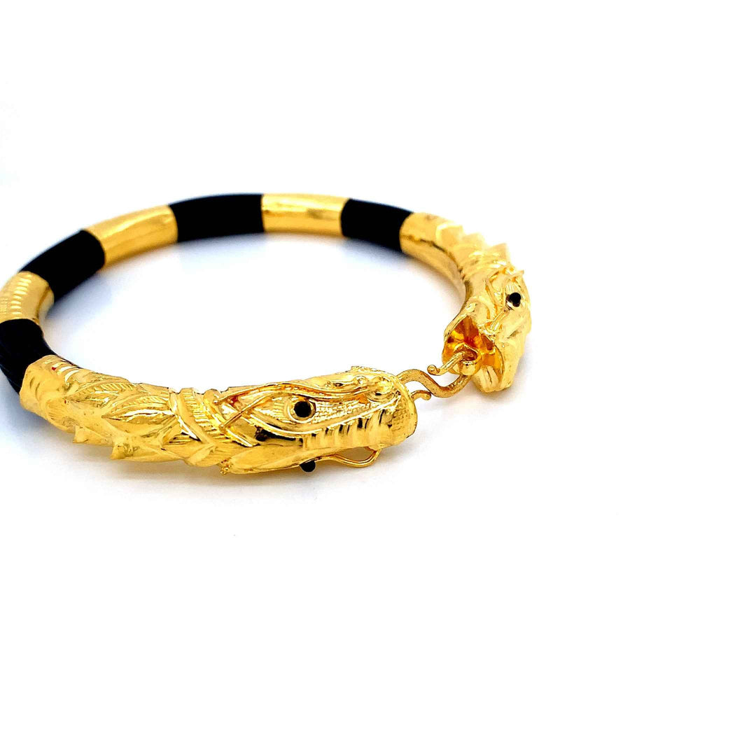 24K YG Hatti ko Puchar Bangle-1pc