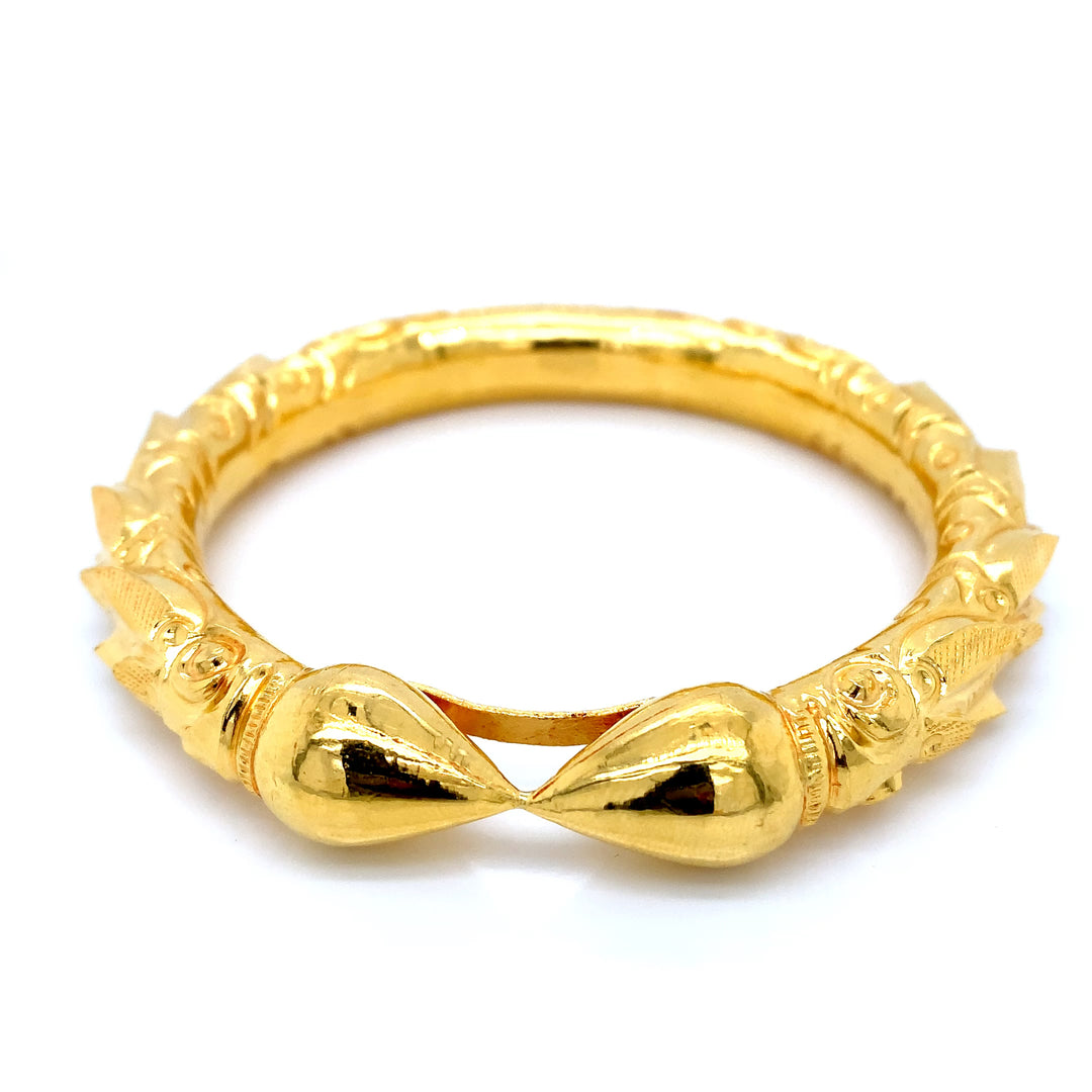 24K YG Solid Bangle-1pc