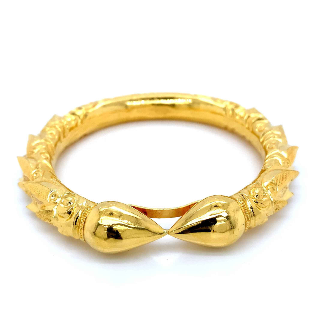 24K YG Solid Bangle-1pc