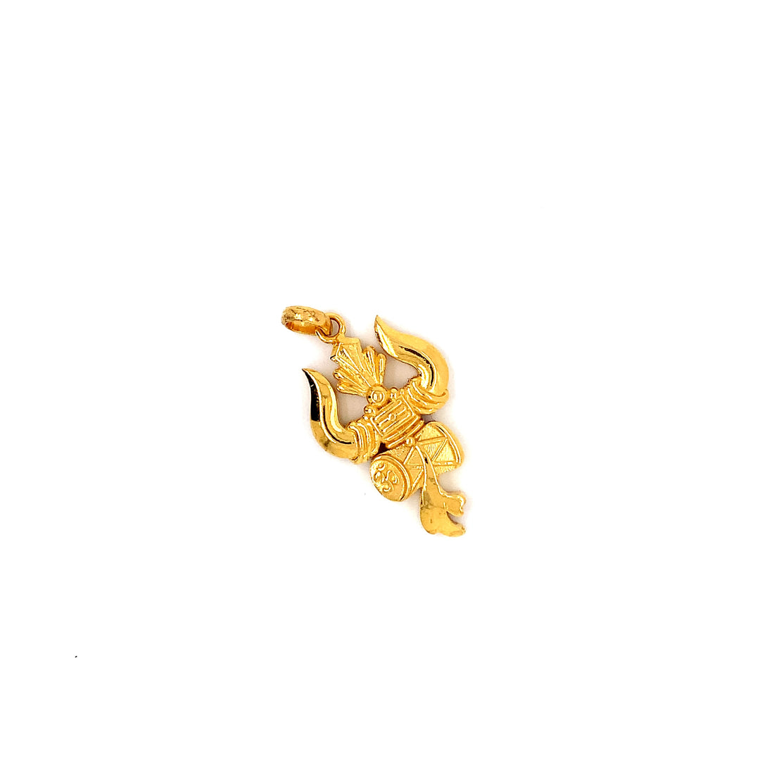 22K YG Trishul Pendant-1pc