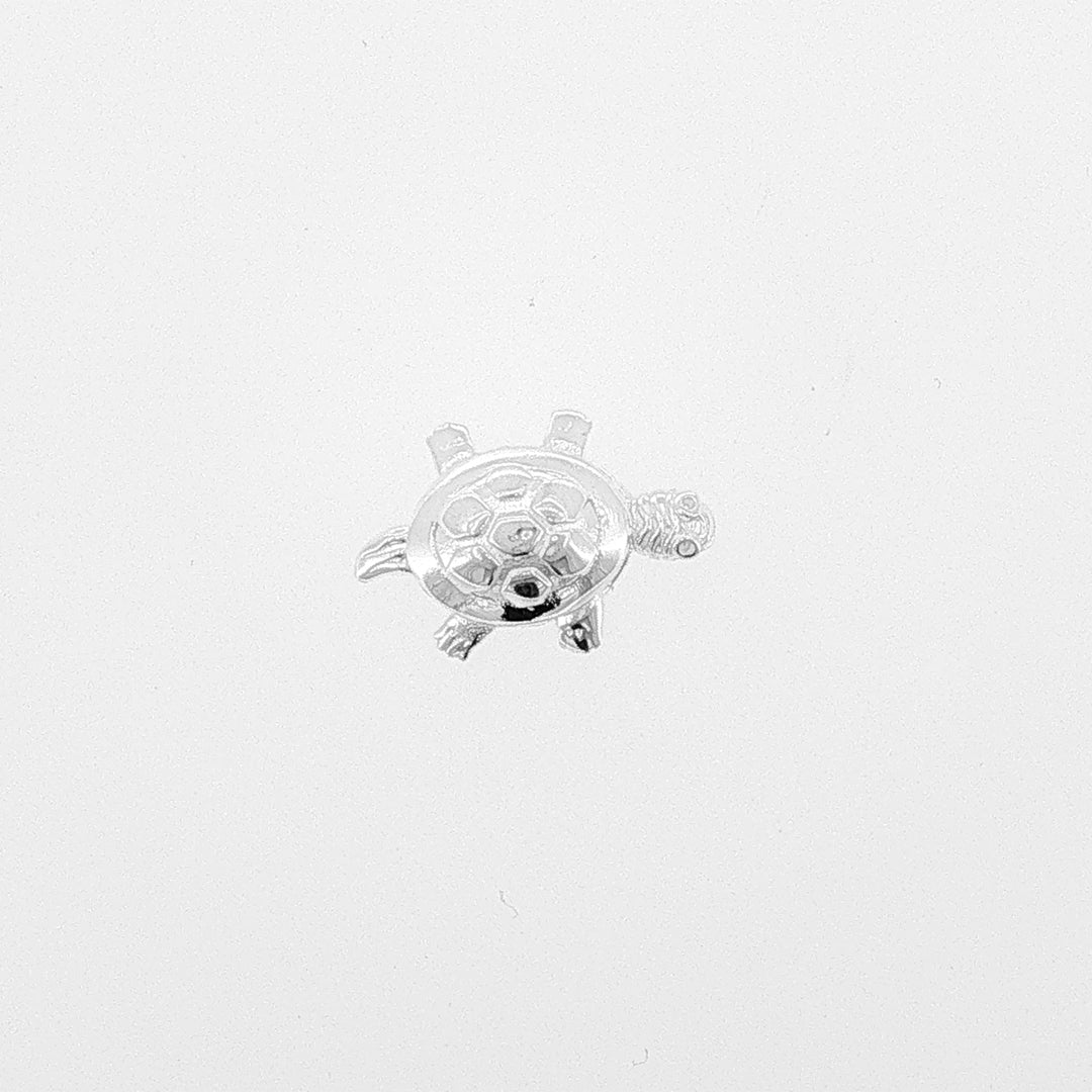 Sterling Silver Polished Italian made Turtle 25mm