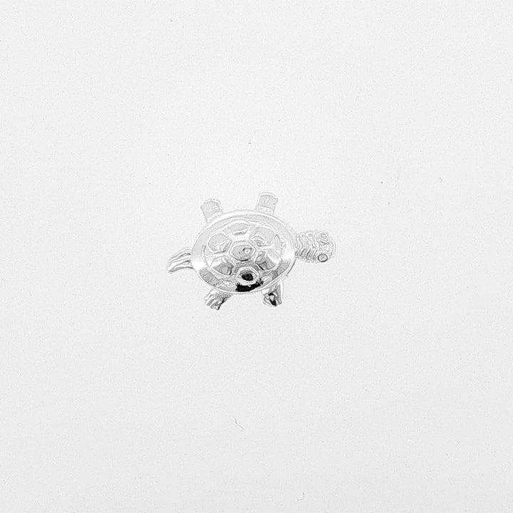 Sterling Silver Polished Italian made Turtle 25mm