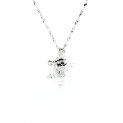 Sterling Silver Polished Italian made Turtle 25mm
