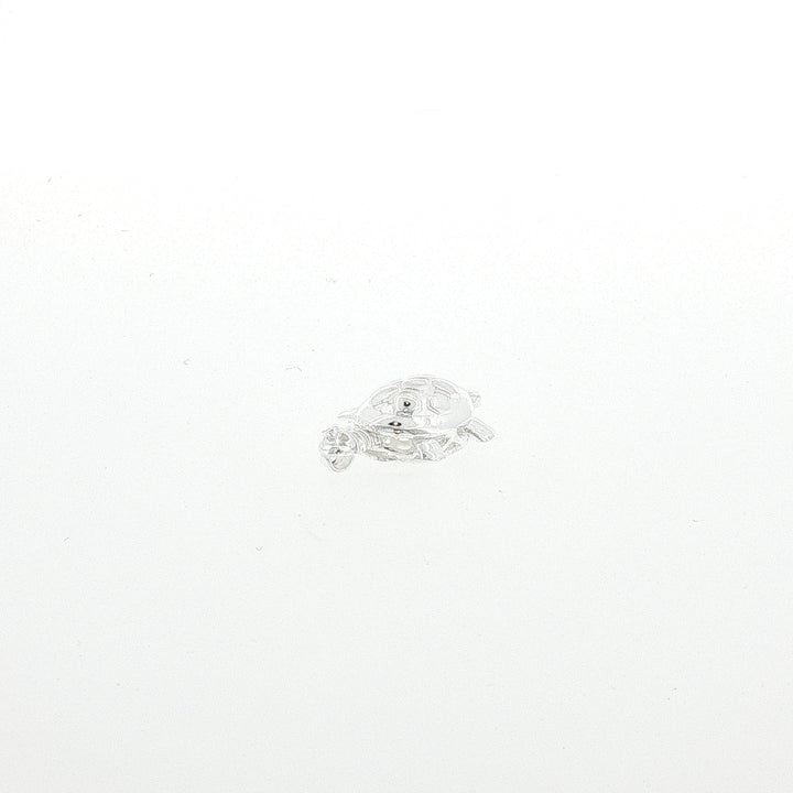 Sterling Silver Polished Italian made Turtle 25mm