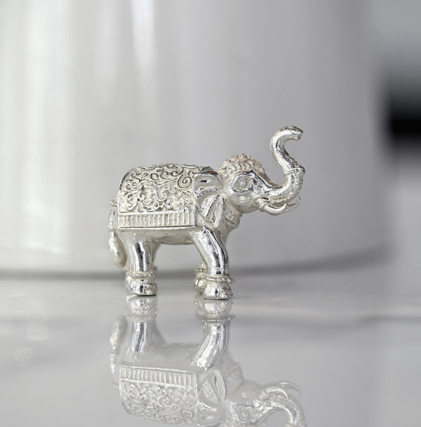 Sterling Silver Elephant Idol 45*26mm