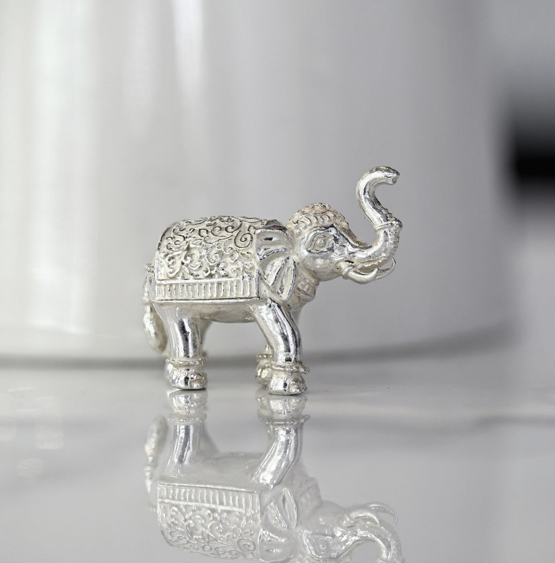 Sterling Silver Elephant Idol 45*28mm