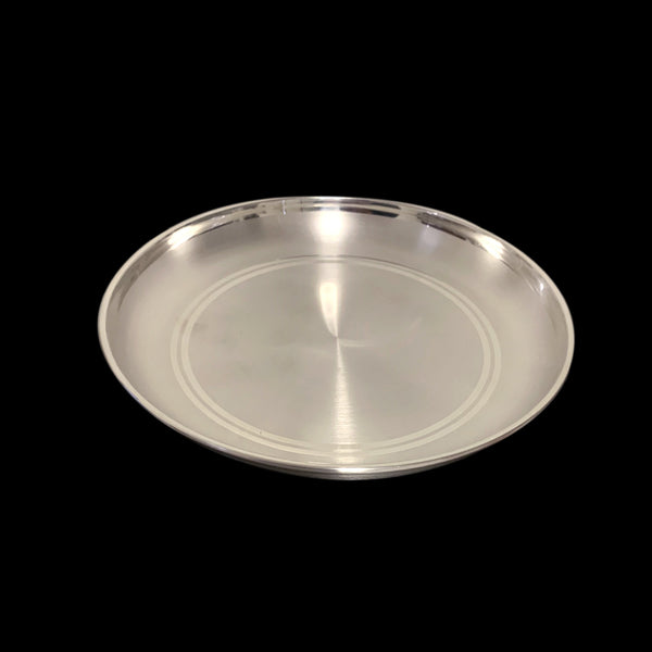 Matte Small Silver Plate-1pc
