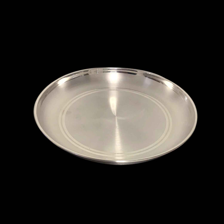 Matte Small Silver Plate-1pc
