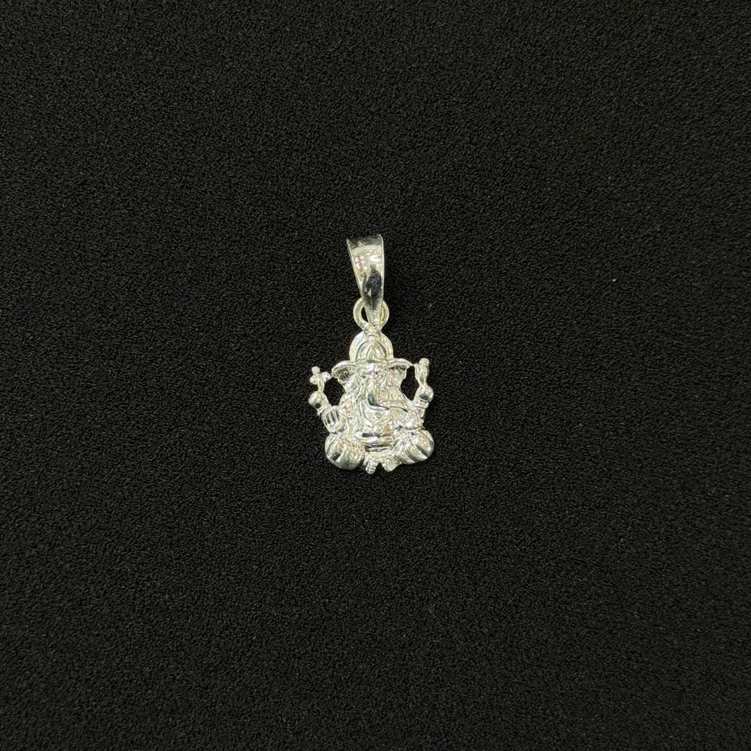 Silver Ganesh Pendant-1pc