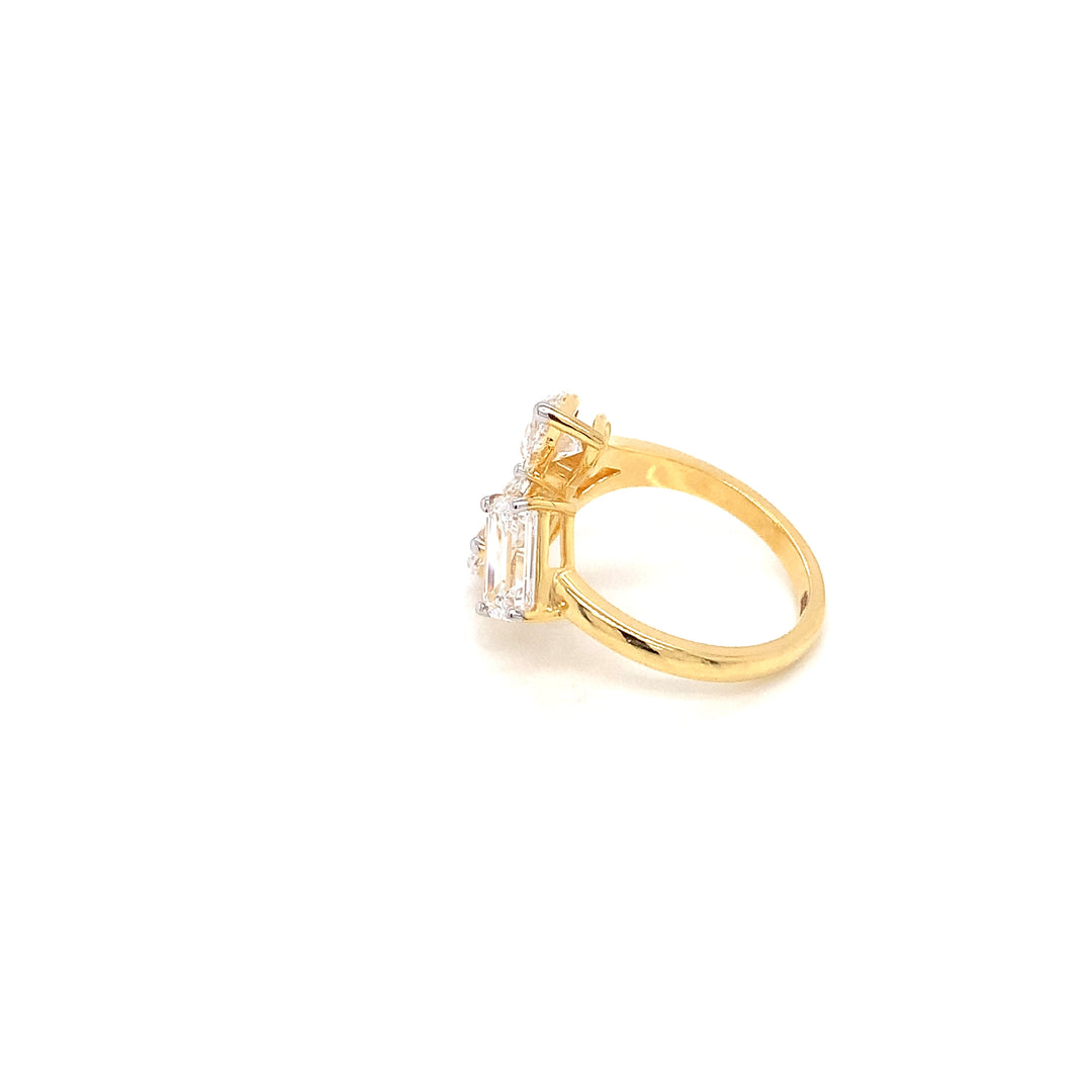 14K YG  Lab Grown Diamond Ring.