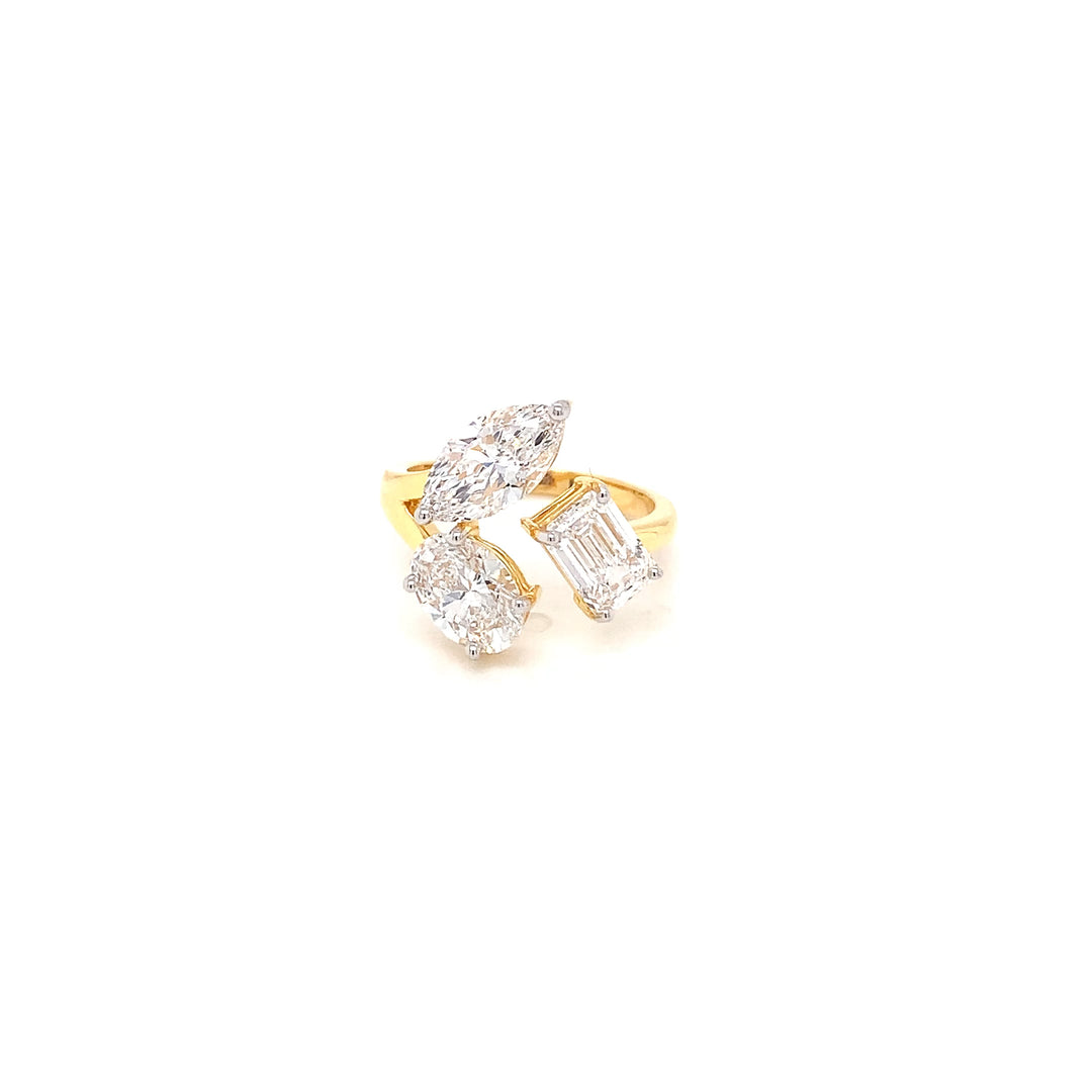 14K YG  Lab Grown Diamond Ring.