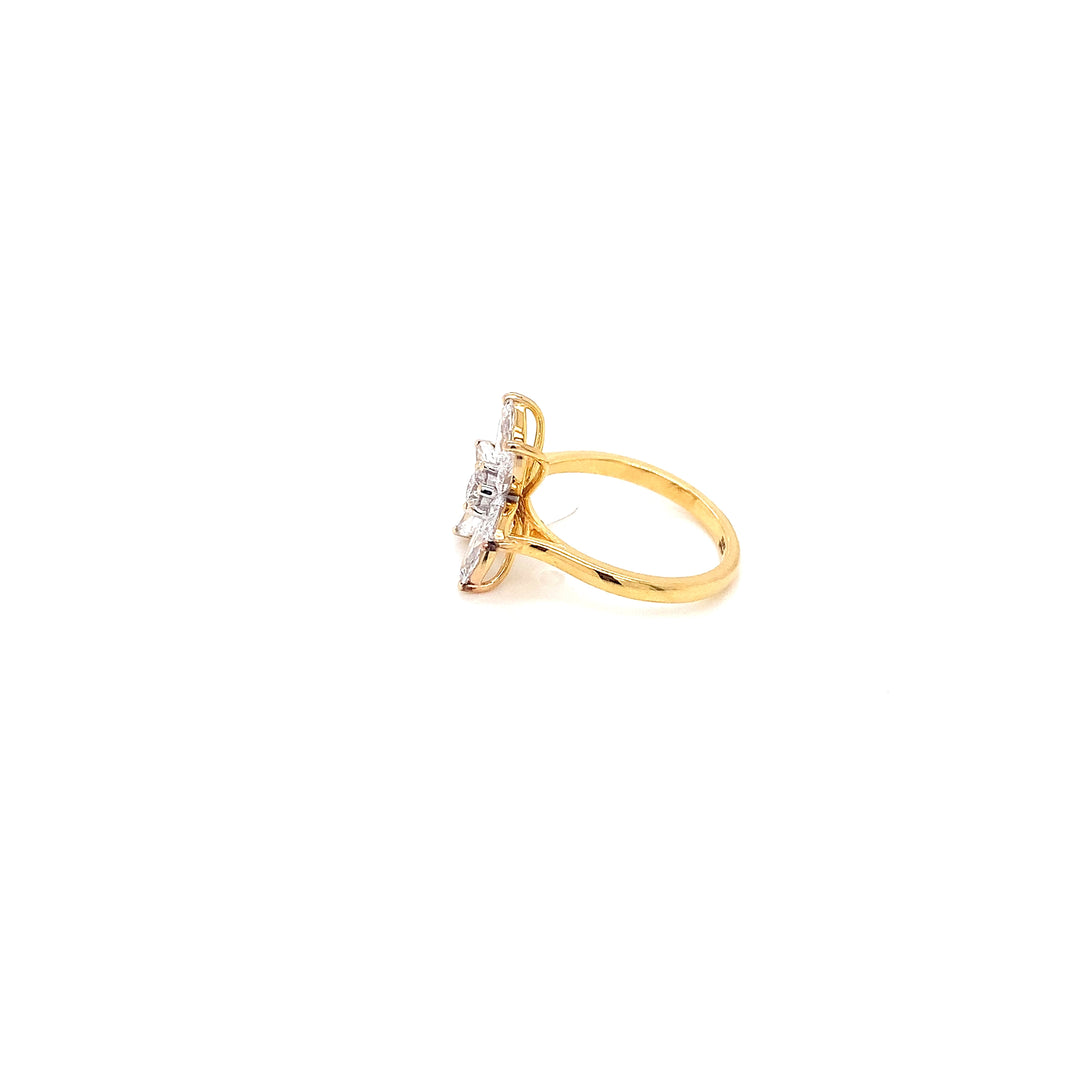 14K YG  Lab Grown Diamond Ring.