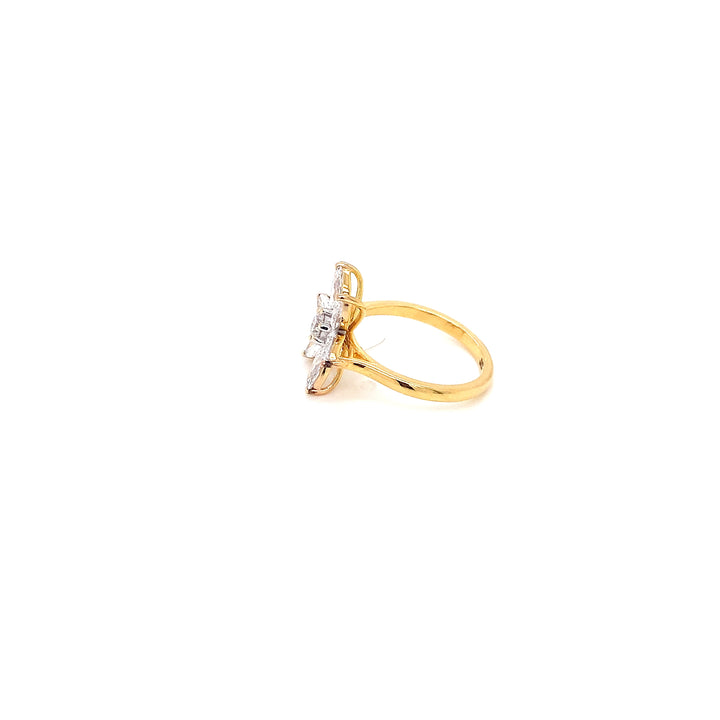 14K YG  Lab Grown Diamond Ring.
