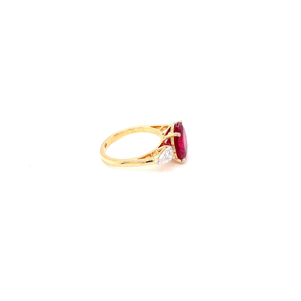 14K YG  Lab Grown Diamond Ring.