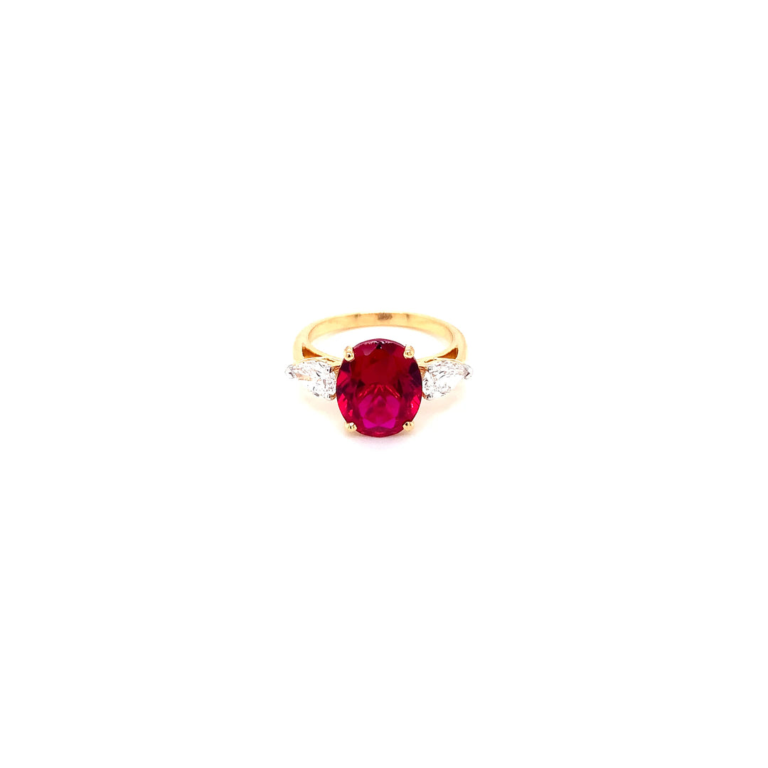 14K YG  Lab Grown Diamond Ring.