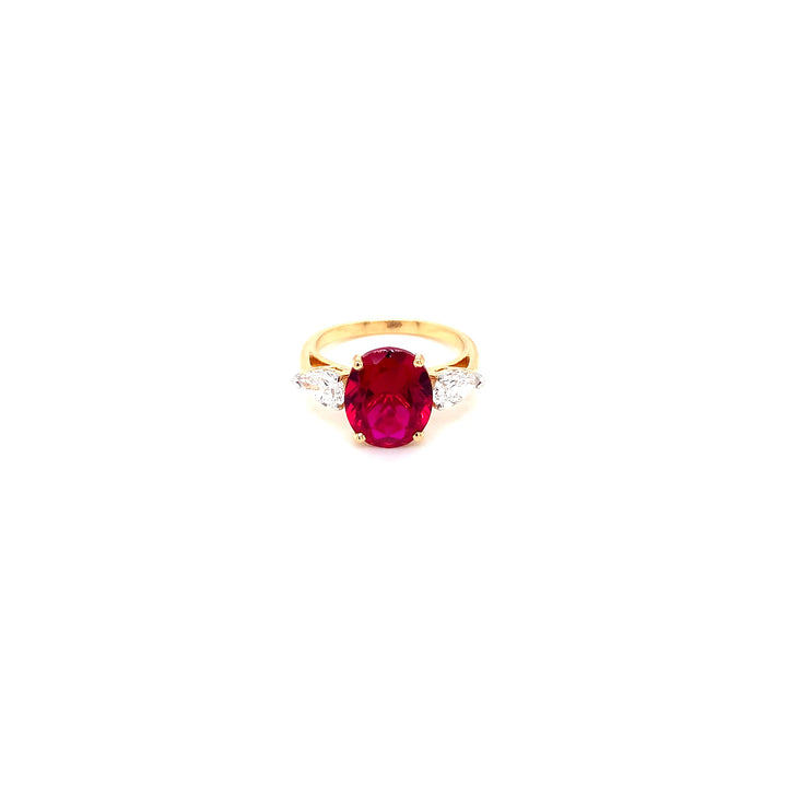 14K YG  Lab Grown Diamond Ring.