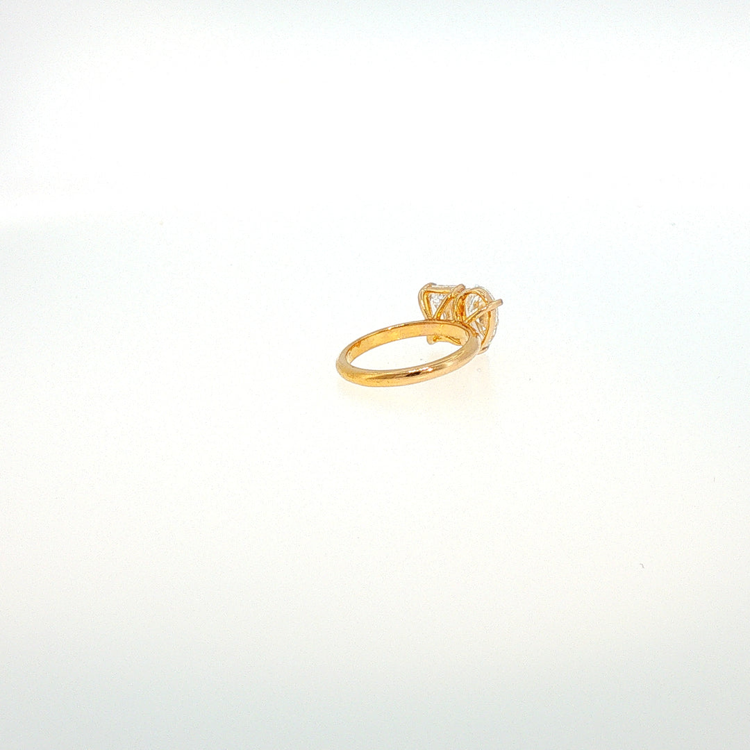 14K YG Moi Toi LAB Diamond Ring