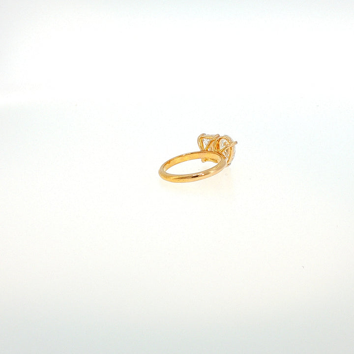 14K YG Moi Toi LAB Diamond Ring