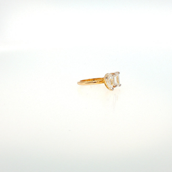 14K YG Moi Toi LAB Diamond Ring