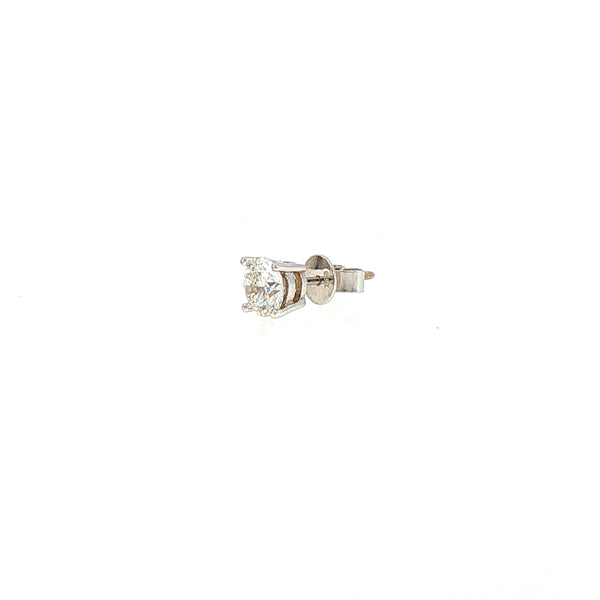 18K WG LAB Diamond Earring-1pc