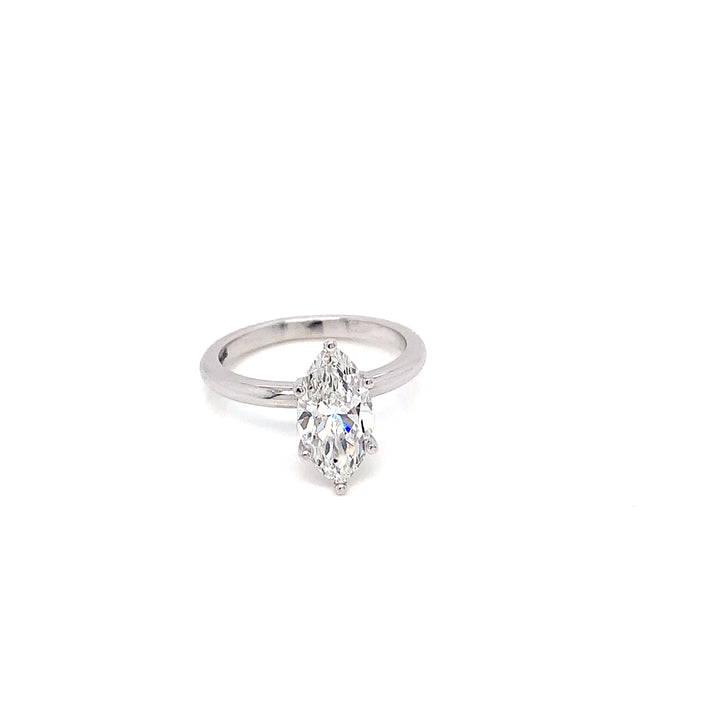 14K WG Marquise Shape LAB Grown Diamond Ring-1pc