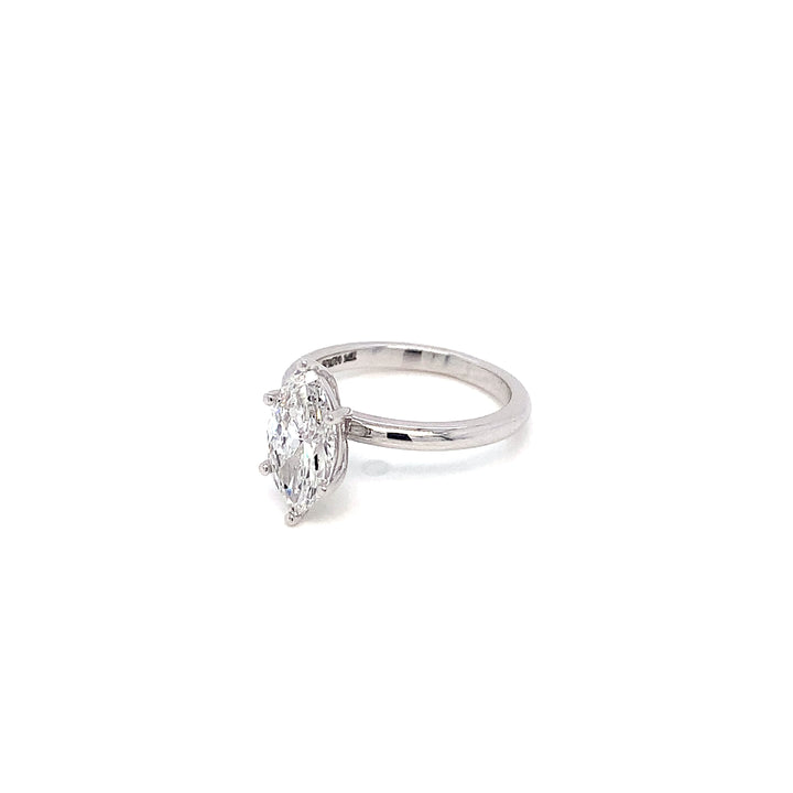 14K WG Marquise Shape LAB Grown Diamond Ring-1pc