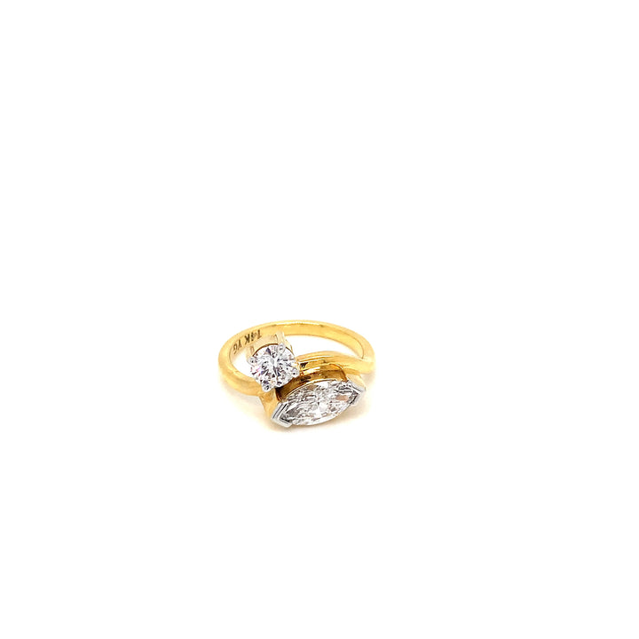 14K YG LAB Grown Diamond Ring-1pc