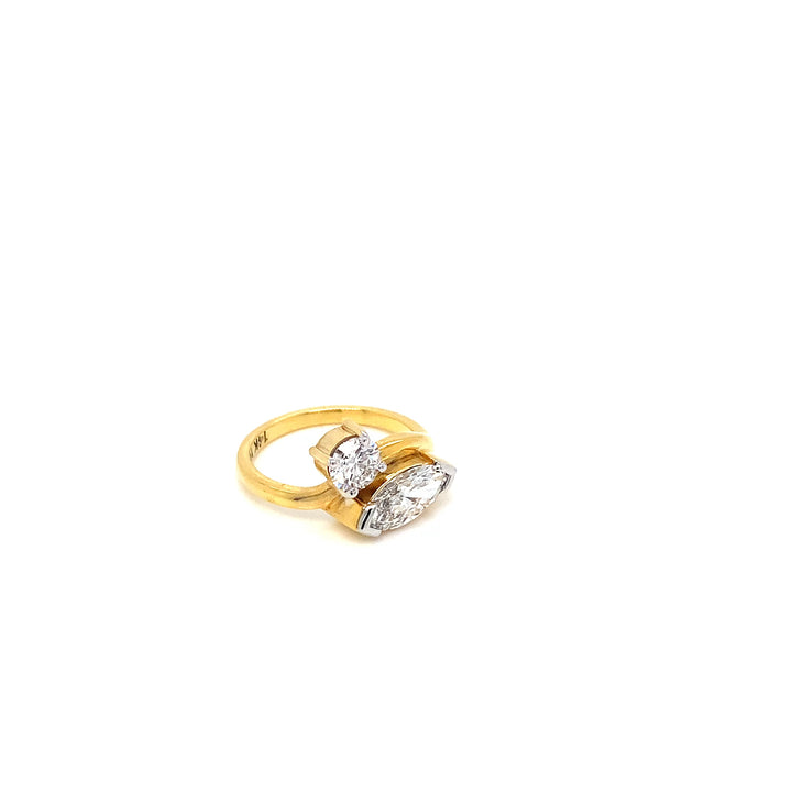 14K YG LAB Grown Diamond Ring-1pc
