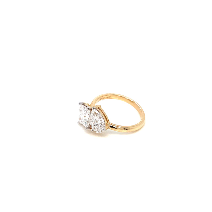 14K YG Moi Toi LAB Diamond Ring-1pc