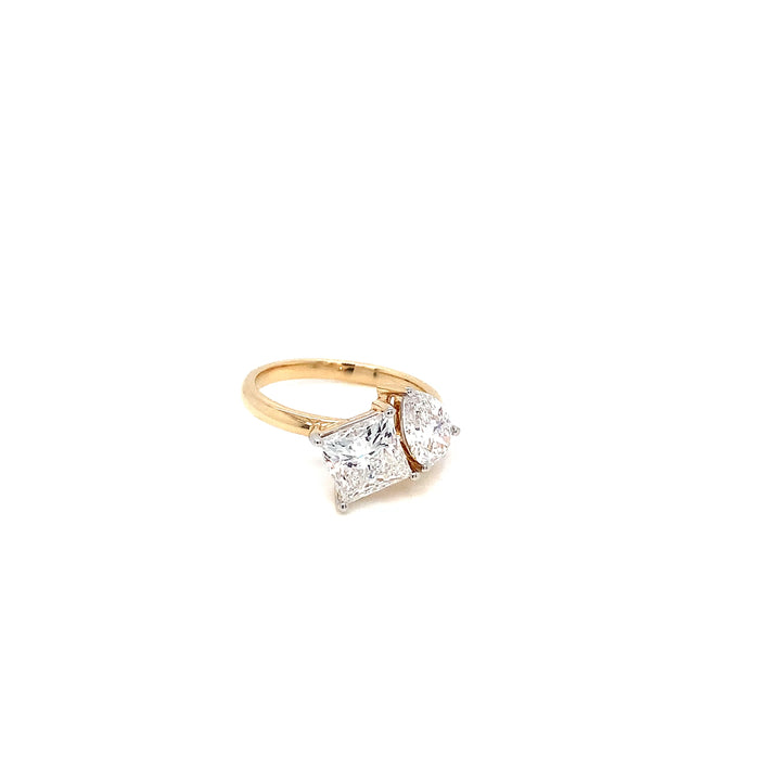 14K YG Moi Toi LAB Diamond Ring-1pc