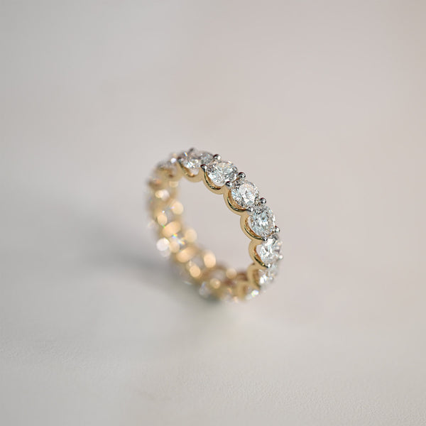 14K YG Band LAB Diamond Ring-1pc