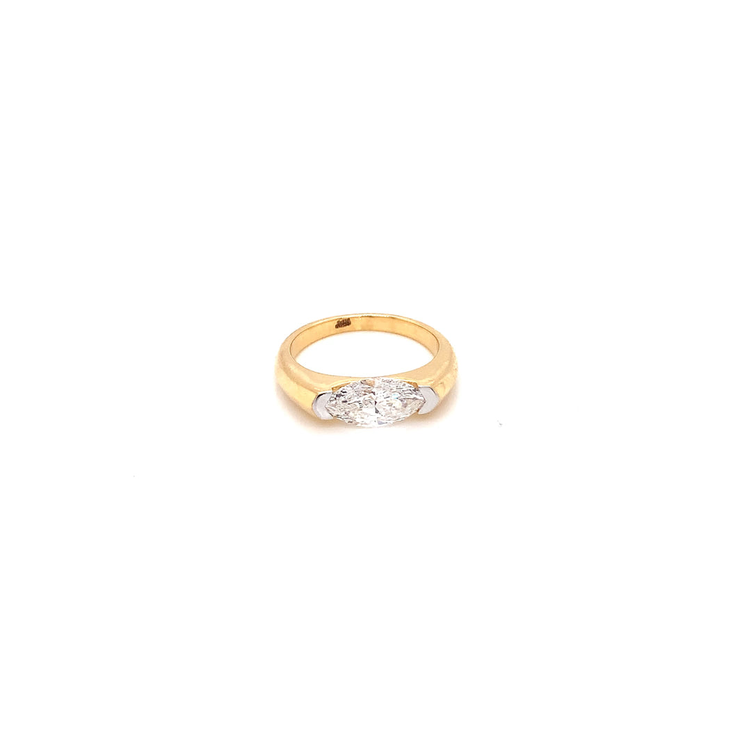 14K YG  Lab Grown Diamond Ring.