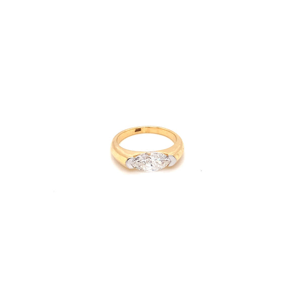 14K YG  Lab Grown Diamond Ring.