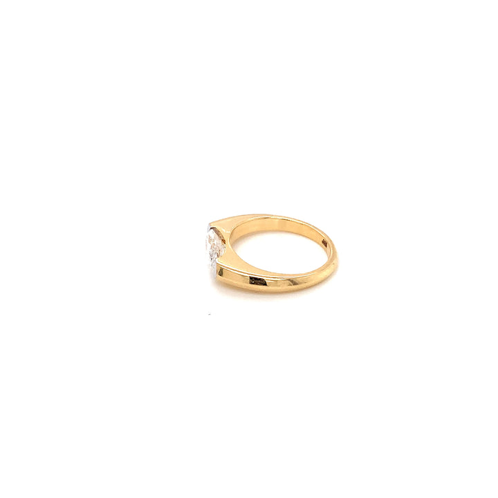 14K YG  Lab Grown Diamond Ring.
