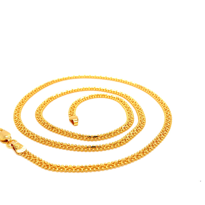 22K YG Fancy Chain-1pc