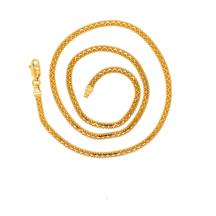 22K YG Fancy Chain-1pc