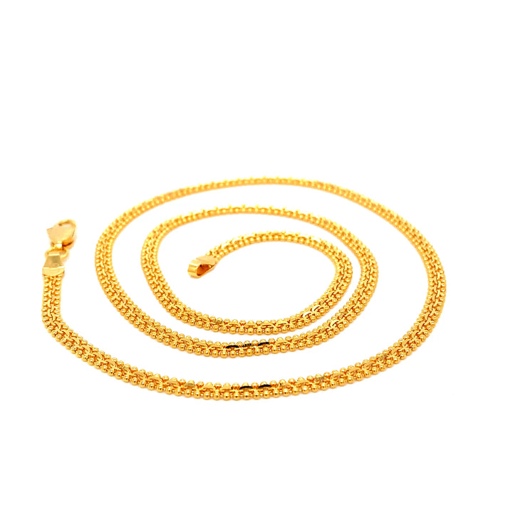 22K YG Fancy Chain-1pc