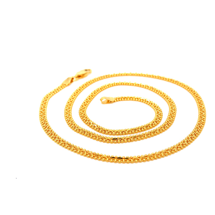 22K YG Fancy Chain-1pc