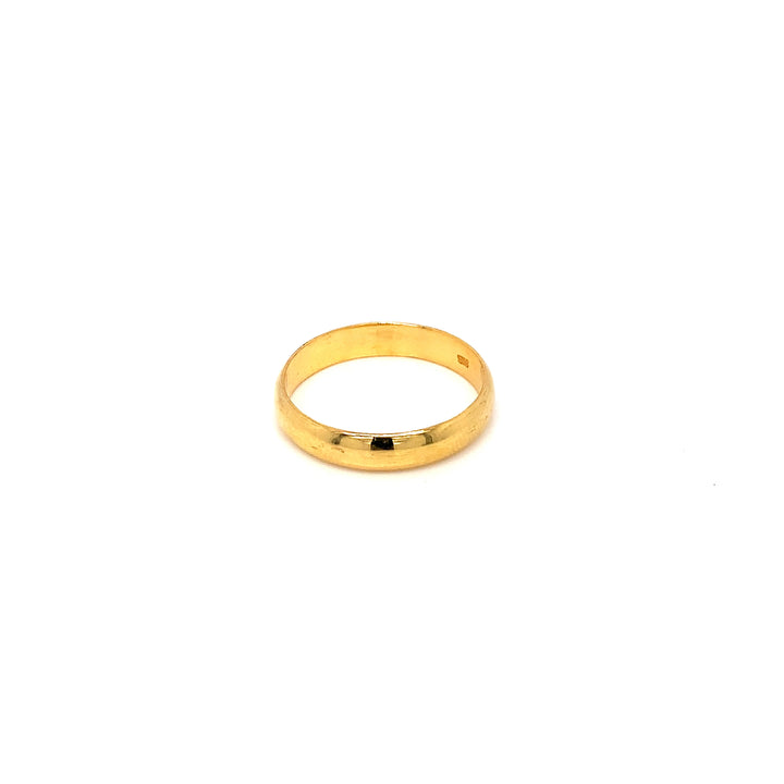22K YG Plain Band Ring-1pc