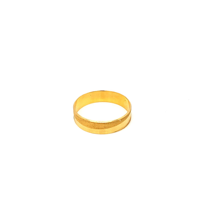 22K YG Fancy Band Ring-1pc