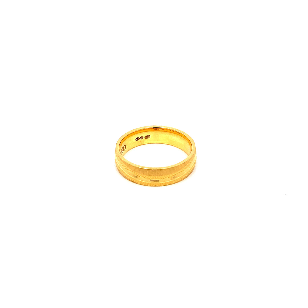 22K YG Fancy Band Ring-1pc
